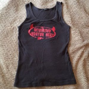 The Reverend Horton Heat faded black tank top XS